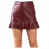 Women's Wo's Ruffle Leather Skirt - TCEC - 2 of 2