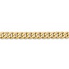 Black Bow Jewelry Mens 5.75mm 14k Yellow Gold Solid Beveled Curb Chain Bracelet - 2 of 4