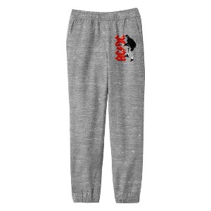 ACDC Monochrome Color Graphic Boy's Athletic Heather Jogger Pants - 1 of 3