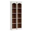 Lirago,70.9" White & Oak 5-Tier Bookshelf-Slim Storage Rack with Anti-Tip, Space-Saving Design - 4 of 4