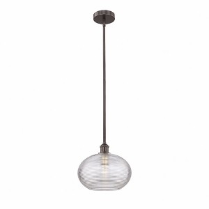 Ithaca - 1 Light Stem Hung Mini Pendant In Industrial Style-10.25 Inches Tall and 12 Inches Wide - 1 of 1