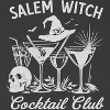 Rerun Island Women Salem Witch Cocktail Club Booze Short Sleeve Graphic Cotton Baby Tee - 2 of 4
