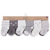 Touched by Nature Baby Organic Cotton Socks, Gray Charcoal Stars - 2 of 2