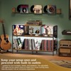 MOEPISY Record Player Stand with Power Outlets, Turntable Stand Cabinet Holds 350+ Vinyl Records - 4 of 4
