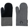 Home Mart Goods Black Heat Resistant Thick Soft Quilted Lining Kitchen Oven Glove Mitts With Neoprene - 3 of 4