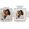 Americanflat 24x24 Picture Frame with Polished Plexiglass - Use as 20x20 Frame with Mat or 24x24 Frame Without Mat - Hudson Collection - Grey Wood - 2 of 4