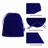 Unique Bargains Velvet Wedding Favor Party Small Jewelry Drawstrings Pouches Gift Bags - 4 of 4
