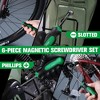 Itopfox 6-Piece Magnetic Screwdriver Set with S2 Steel Blades, Slotted & Phillips Heads, SureGrip Handle for Professional Use - 2 of 4