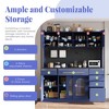 Buffet with Hutch, Freestanding Coffee Bar Storage Cabinet, 6 Drawers, 5 Cabinets with Adjustable Shelves, Pegboard & Power Outlet - 2 of 4