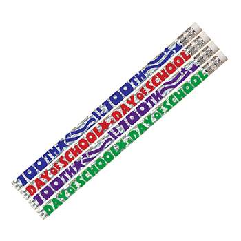 Musgrave Pencil Company 100th Day of School Pencil, 12 Per Pack, 12 Packs