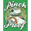 Juniors Womens Star Wars The Last Jedi BB-8 St. Patrick's Day Pinch Proof T-Shirt - 2 of 4