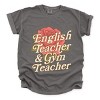 English Teacher + Gym Teacher Rose - Womens Garment Dyed Tee - 3 of 4
