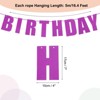 Unique Bargains Party Decoration Sign Birthday Banner with Pennant Flags 16 Feet Rope - 2 of 4