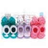 Hudson Baby Infant Girls Headband and Socks Giftset, Dinosaurs, One Size - 2 of 4