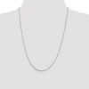 Black Bow Jewelry 0.8mm Rhodium Plated Sterling Silver Round Snake Chain Necklace - 2 of 4
