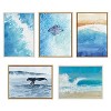 Kate & Laurel All Things Decor (Set of 2) 23"x33" Sylvie Beaded All is Calm and Sky and Sea Framed Canvas Art Set by Julie Maida Set White - 4 of 4