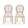 GDFStudio Newman French Country Upholstered Dining Chairs (Set of 2) - 2 of 4