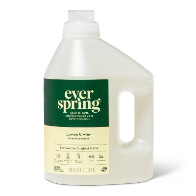 Laundry Detergent - Lemon & Mint - 100 Fl Oz - Everspring™ : Target