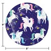 Creative Converting Unicorn Galaxy Birthday Party Plates and Napkins 48ct - 4 of 4