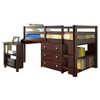 Donco Kids Study & Sleep Twin Cappuccino Low Loft Bed - 2 of 3