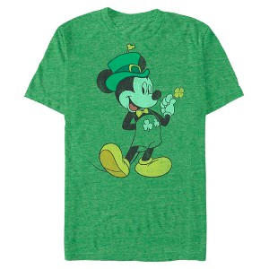Men's Mickey & Friends Lucky Leprechaun Pose T-Shirt - 1 of 3
