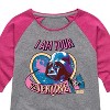 Girls' - Star Wars - I Am Your Valentine Darth Vader Shirt Tail Raglan Graphic T-shirt - 2 of 4