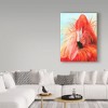 Trademark Fine Art -Carla Kurt 'Red Flamingo On Blue' Canvas Art - 3 of 3
