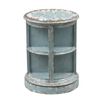 Faulkner Swivel Accent Table Blue - Treasure Trove Accents