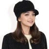 Anna-Kaci Women's Knitted Newsboy Cap with Braided Cable Pattern and Stylish Brim Design - 3 of 4