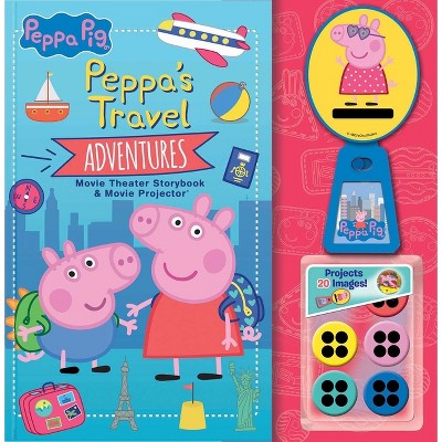 Peppa Pig: Peppa's Travel Adventures Movie Theater Storybook & Movie Projector - by  Meredith Rusu (Hardcover)