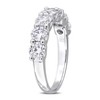 EVERLY JEWELRY | Sterling Silver 3 1/2 ct DEW White Created White Moissanite Semi-Eternity Ring - 2 of 4