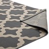 Modway Cerelia Moroccan Trellis 5x8 Indoor and Outdoor Rug in Gray and Beige – Weather-Resistant Area Rug with Modern Geometric Pattern - 4 of 4