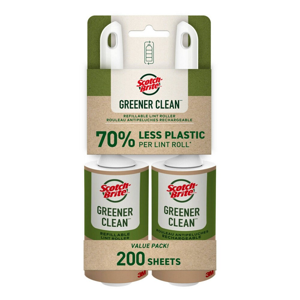 Scotch-Brite Greener Clean Lint Roller Twin Pack - 2ct