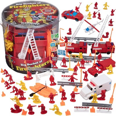 Hingfat Fireman Action Figure Toy Playset, 100 Pieces