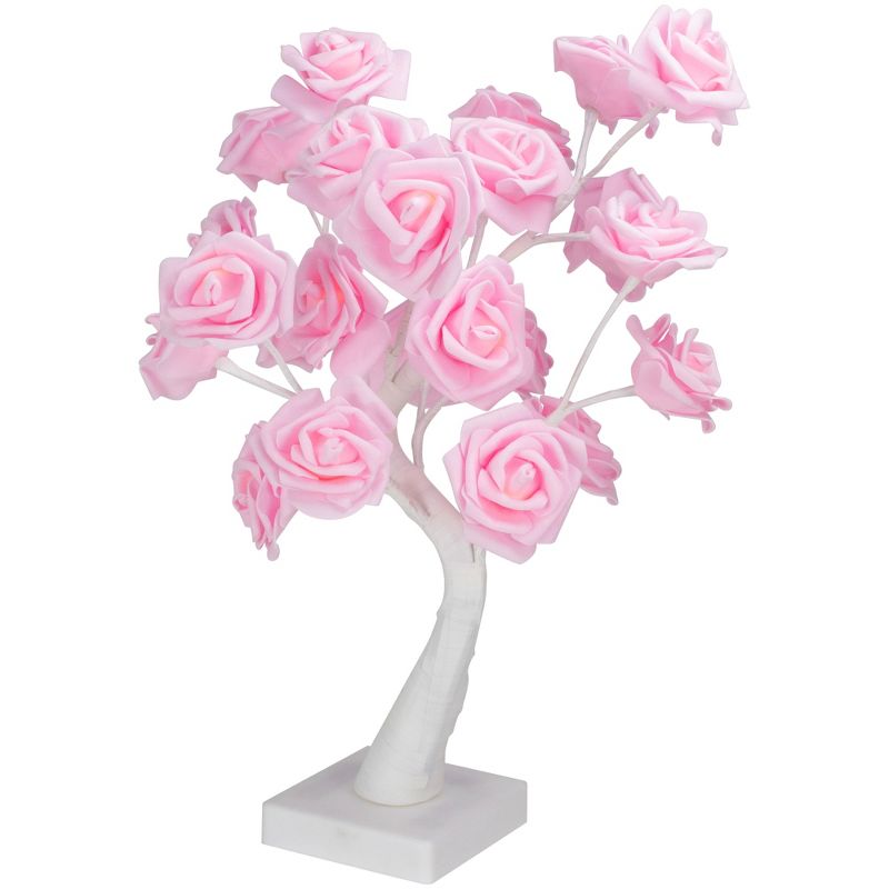 Northlight 17" LED Lighted Pink Rose Flower Tabletop Tree, 5 of 7