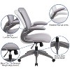 Emma and Oliver Mid-Back Mesh Swivel Ergonomic Task Office Chair with Gray Frame & Flip-Up Arms - 3 of 4