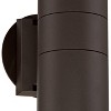 Possini Euro Design Ellis Outdoor Wall Light Fixtures Set of 2 Bronze Cylinder Up Down 11 3/4" for Post Exterior Barn Deck House Porch Yard Patio - 3 of 4