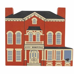 Cat's Meow Village 5.0 Inch City Hospital Series Vi Village Buildings - 1 of 4