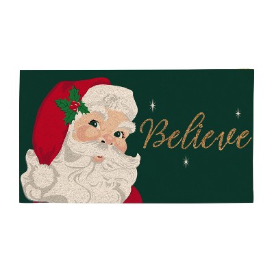 Evergreen Santa Believe Coir Mat