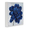 Stupell Industries Modern Deep Blue Floral Carnation, 24" x 24" - 3 of 4