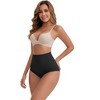 INSPIRE CHIC Women's High-Waisted Tummy Control Butt Lifting Seamless Solid Body Control Panties 2 Packs - 4 of 4
