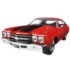 Dom's Chevrolet Chevelle SS Red with Black Stripes "Fast & Furious" Movie 1/24 Diecast Model Car by Jada - 2 of 3