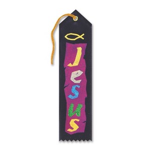 Beistle 2" x 8" Jesus Ribbon 6/Pack AR811 - 1 of 1