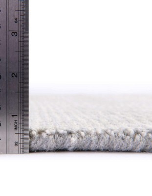 Gray Manor Hand-Knotted Wool Transitional Indoor Rug