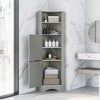 NicBex Bathroom Storage Cabinet,Floor Coner Cabinet with Doors and Adjustable Shelves for Bathroom - 2 of 4