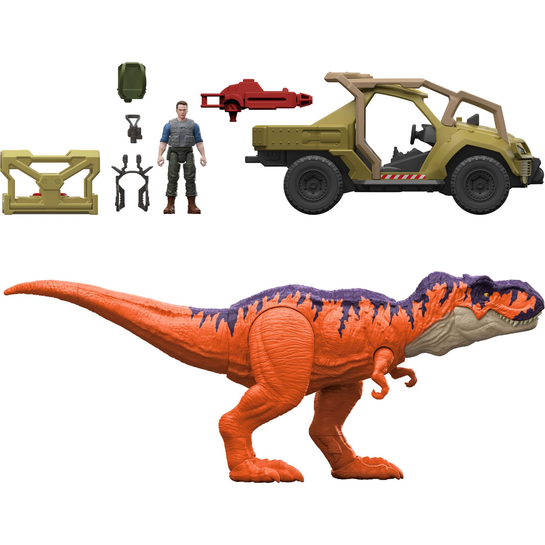 Jurassic World Legacy Collection Reimagined Tyrannosaurus Rex All-Terrain Capturepk Action Figure Playsets
