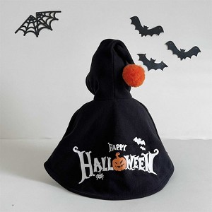 Clotth Kids' Halloween Cute Cloak - Adorable Costume, Festive Outfit for Babies, Halloween Party Cloak with Hood - 1 of 4