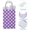 Unique Bargains Durable Paper Bright Color Three-Dimensional Cut Easy to Carry Dotted Gift Bags 24 Sets - 4 of 4