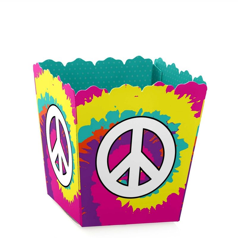Big Dot of Happiness 60's Hippie - Party Mini Favor Boxes - 1960s Groovy Party Treat Candy Boxes - Set of 12, 1 of 8