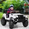 Infans 12V Kids Ride On Truck Car w/  Remote Control MP3 Music LED Lights White - 4 of 4